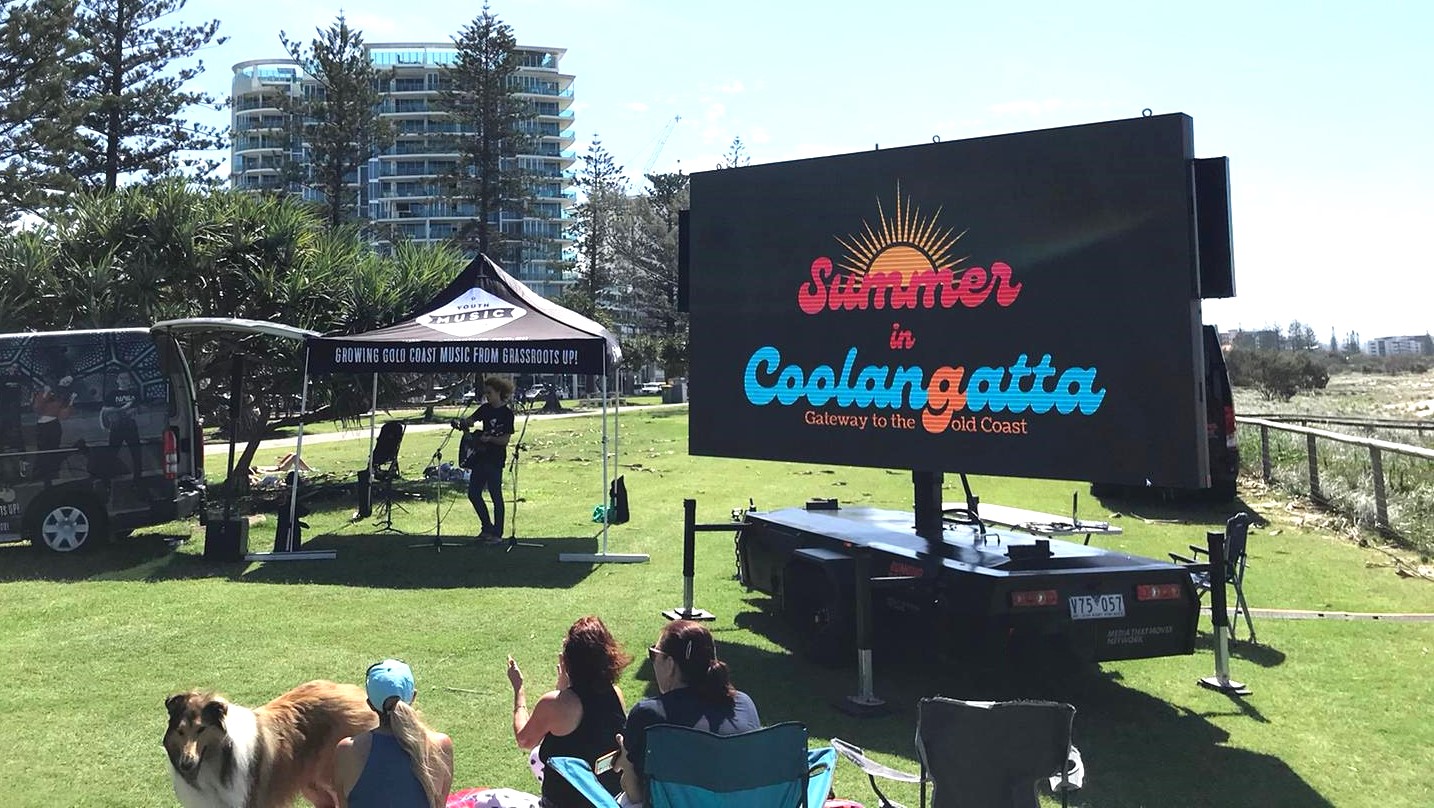 Summer in Coolangatta event screens 1 Mobile Outdoor Media