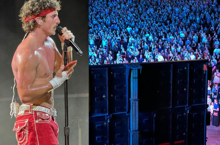 Dual Digital Screen 16 at Riverstage for Benson Boone Tour