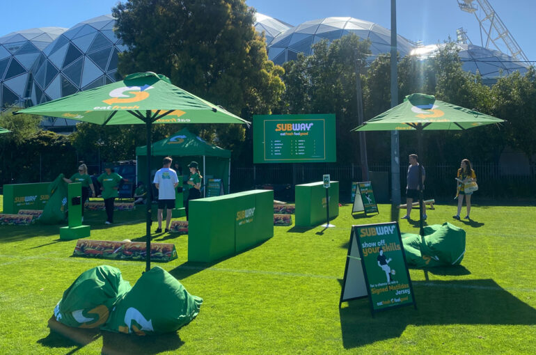 Subway uses Digital Screen 8 for Soccer Activation