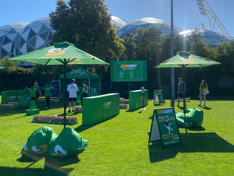 Subway uses Digital Screen 8 for Soccer Activation