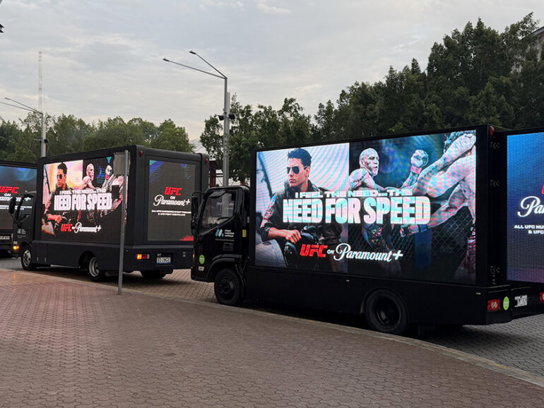 Getting amongst the crowd at UFC Sydney