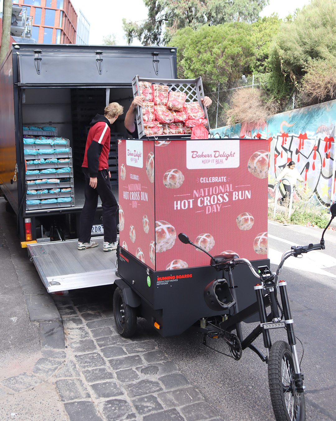 Mobile Outdoor Media Digital Bike Boards BakersDelight Apr26 10 1080×1350