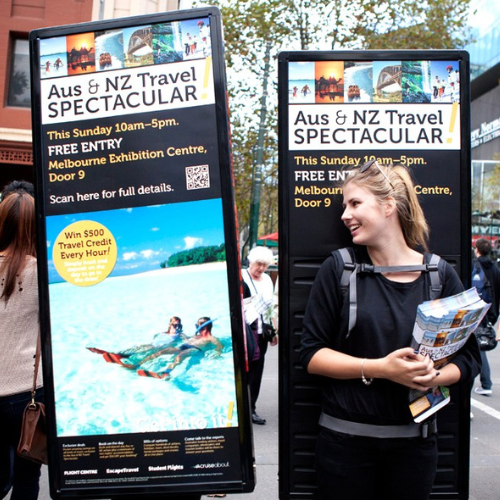 Mobile Outdoor Media Walking Boards Gold Coast 2