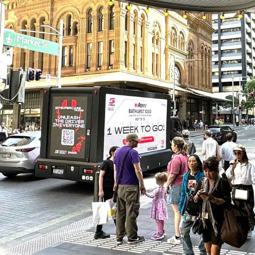 Supercars Digital Mobile Billboard Mobile Outdoor Media 2