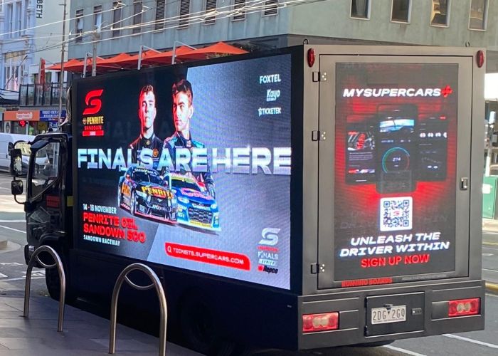Supercars Digital Mobile Billboard Mobile Outdoor Media