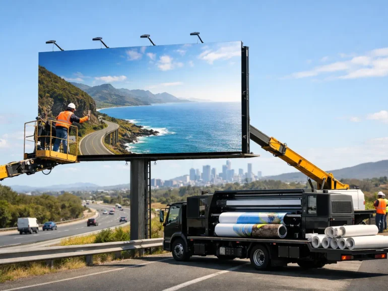 Billboard Printing Services Australia That Move