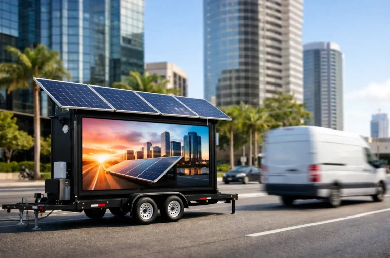 Solar Powered Advertising Trailer Campaigns That Move