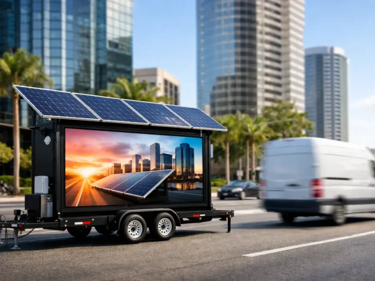 Solar Powered Advertising Trailer Campaigns That Move