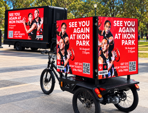 Digital Bike Boards Mobile Outdoor Media Ikon Park