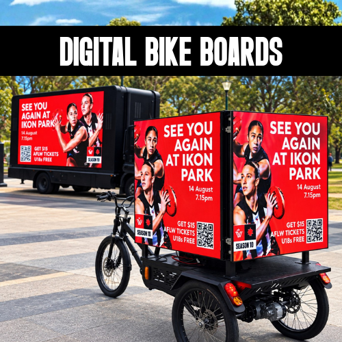 Digital Bike Boards Mobile Outdoor Media