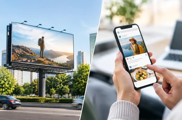 Outdoor Media Versus Social Ads: Choose Reach