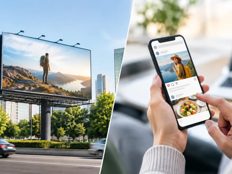 Outdoor Media Versus Social Ads: Choose Reach